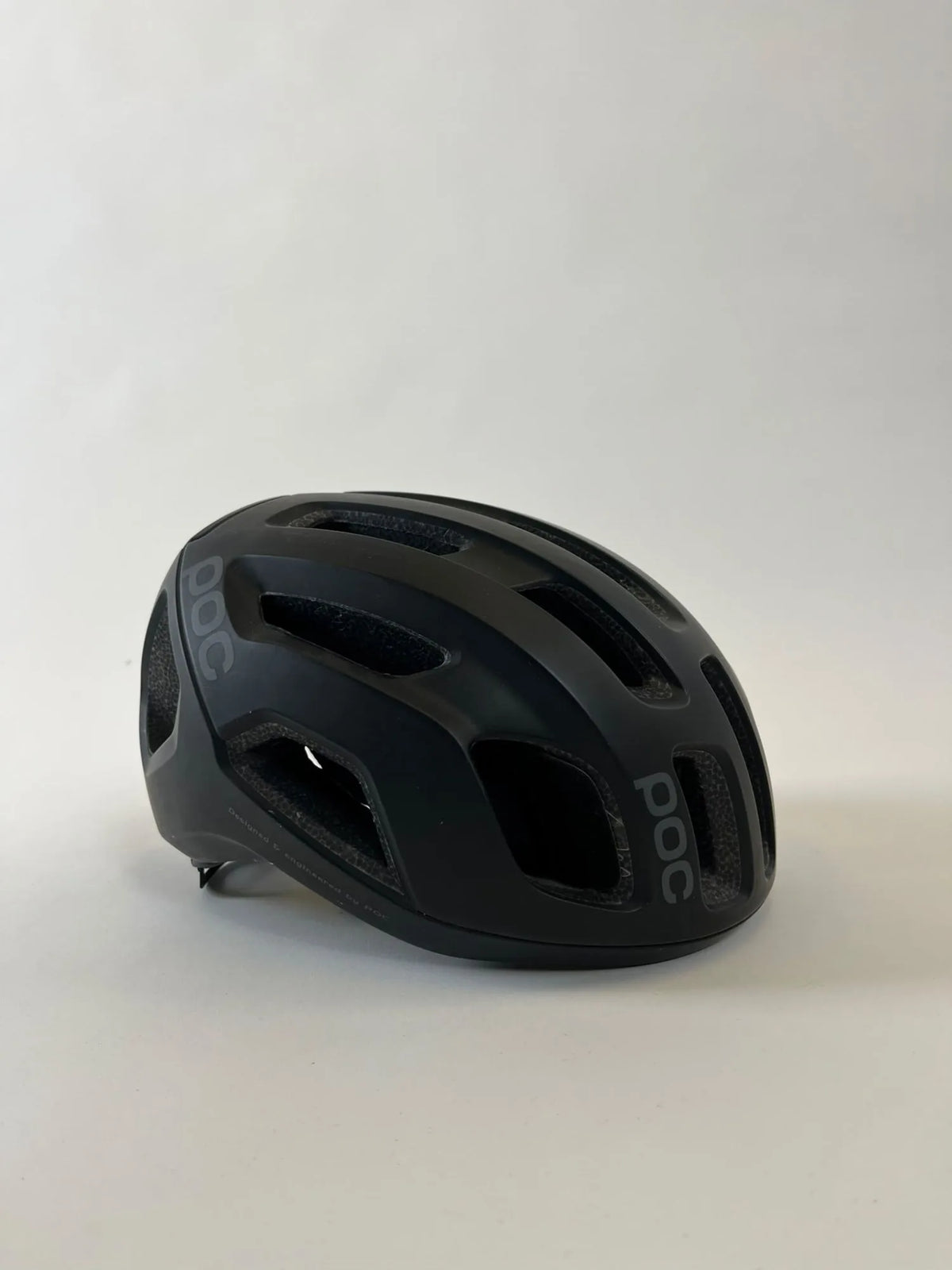 POC Ventral Air MIPS Cycling Helmet Second Life - Uranium Black Matt, three-quarter view