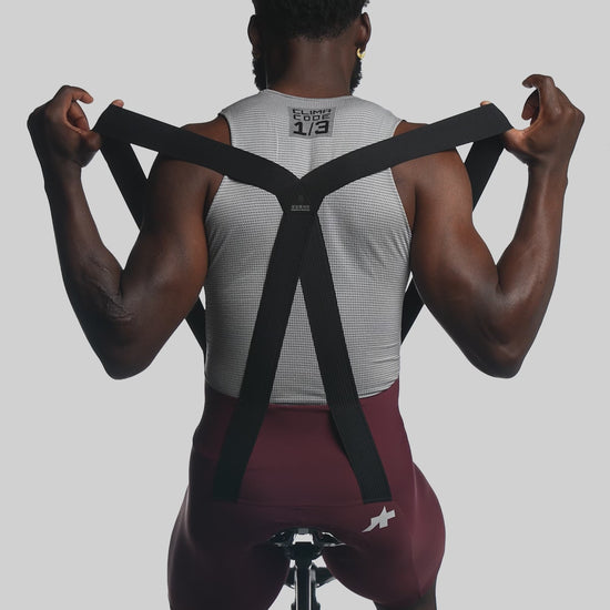ASSOS Mille GT Bib Shorts Burgundy Red product video