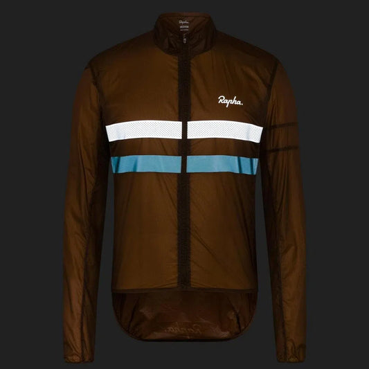 RAPHA Brevet Flyweight Wind Jacket - EMP Brown Default Rapha 
