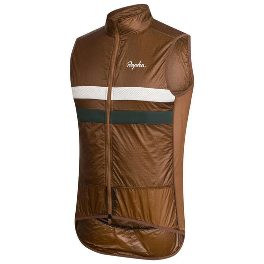 RAPHA Brevet Insulated GIlet - Brown Default Velodrom Barcelona 