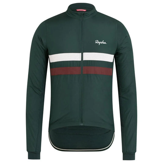 RAPHA Brevet Windblock Jersey - SCA Dark Green-Velodrom