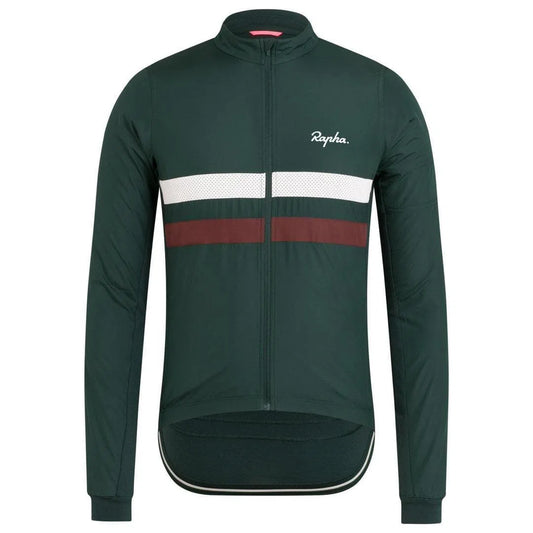 RAPHA Brevet Windblock Jersey - Dark Green SCA Default Velodrom Barcelona 