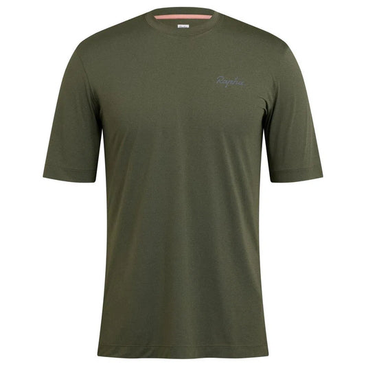 RAPHA Commuter Reflective TShirt - Dark Olive Marl-Velodrom