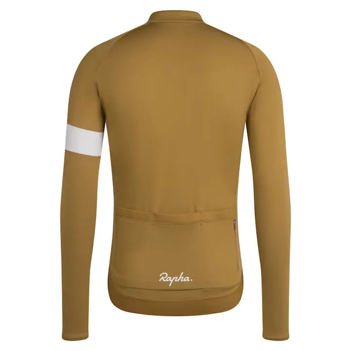 RAPHA Core Long Sleeve Jersey DGA Faded Gold White Velodrom CC rapha-core-long-sleeve-jersey-dga-faded-gold-white-velodrom-cc