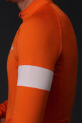 RAPHA Core Long Sleeve Jersey - SIW Orange/White-Velodrom