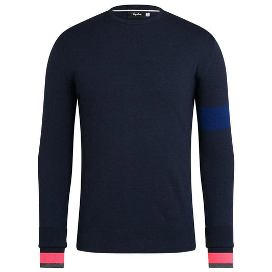 RAPHA CREW NECK KNIT - NAVY Default Velodrom Barcelona 
