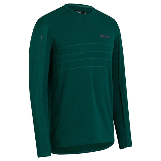 RAPHA Explore Long Sleeve Pullover - BGR Green-Velodrom