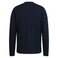 RAPHA Logo Long Sleeve Tshirt - DNP Dark Navy/Hi-Vis Pink-Velodrom