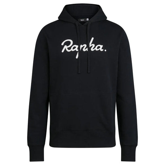 RAPHA Logo Pullover Hoodie - BLW Black/White-Velodrom