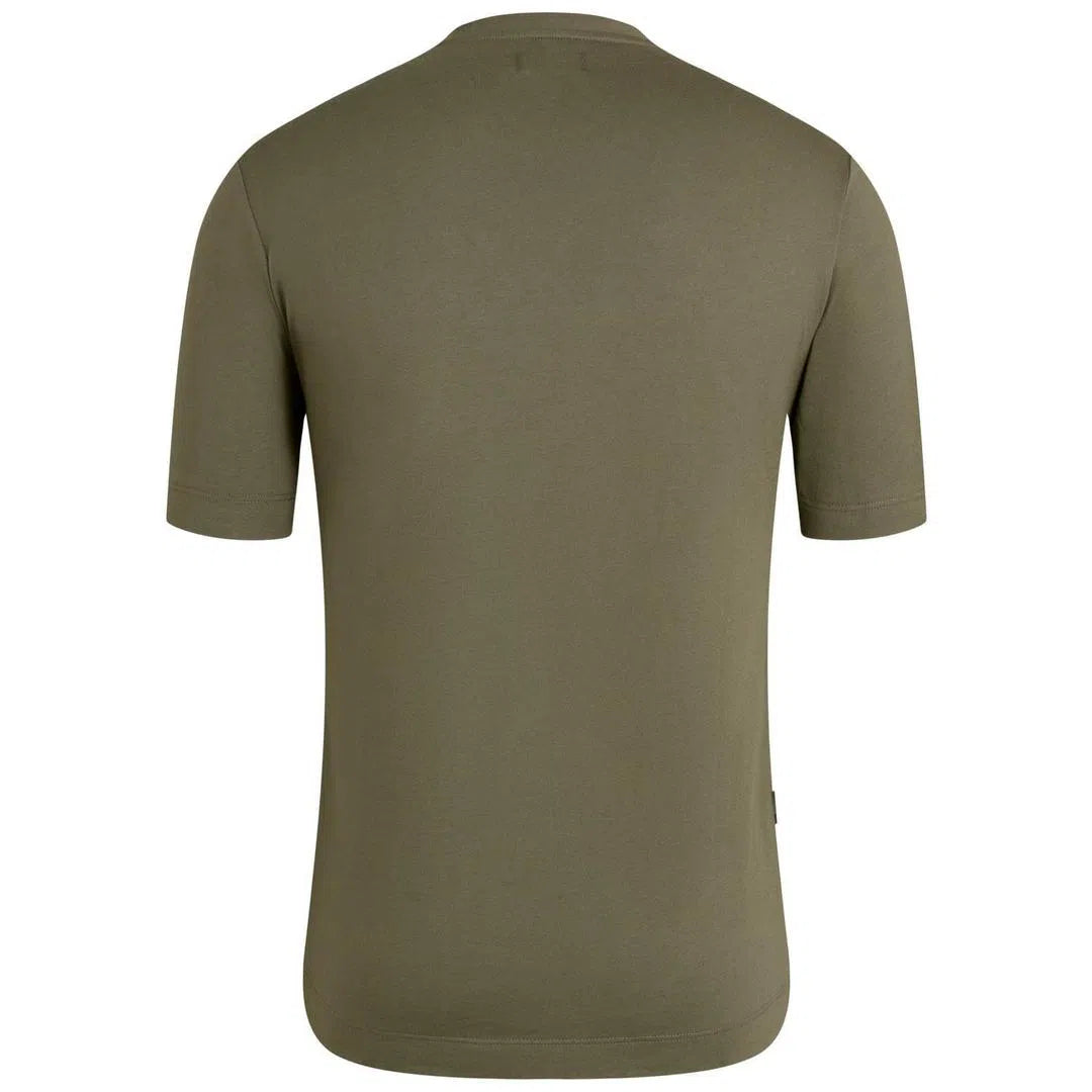 RAPHA Logo Tshirt - Dark Olive/Black-Velodrom