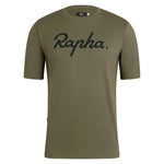 RAPHA Logo T-shirt - Dark Olive/Black Default Velodrom Barcelona 