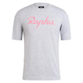 RAPHA Logo Tshirt - Grey/Pink-Velodrom