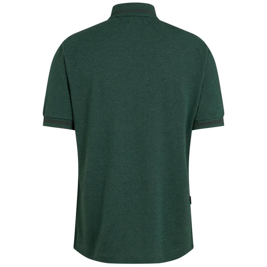 RAPHA Logo Zip Polo - Dark Green Marl Default Rapha 
