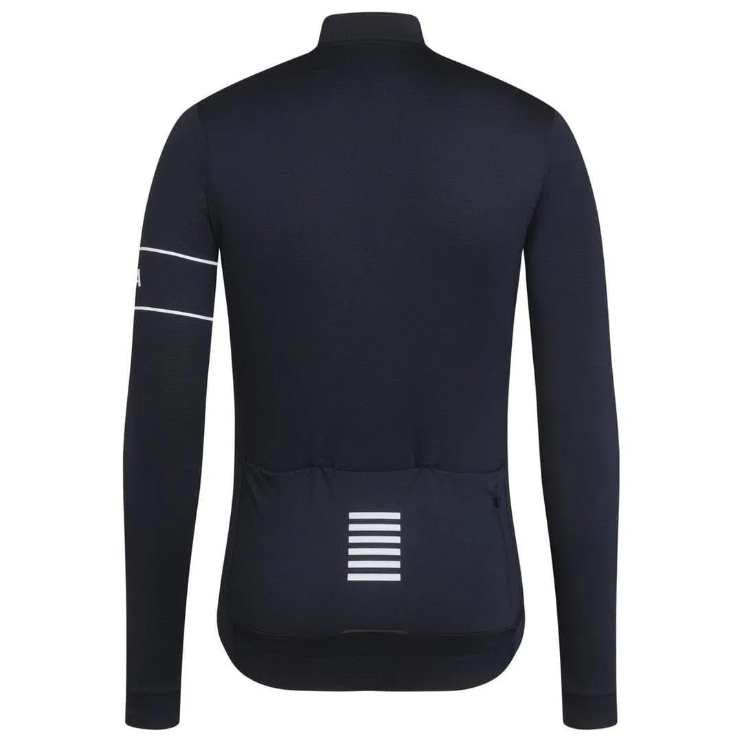 RAPHA Pro Team Long Sleeve Jersey - DNW Dark Navy/White-Velodrom