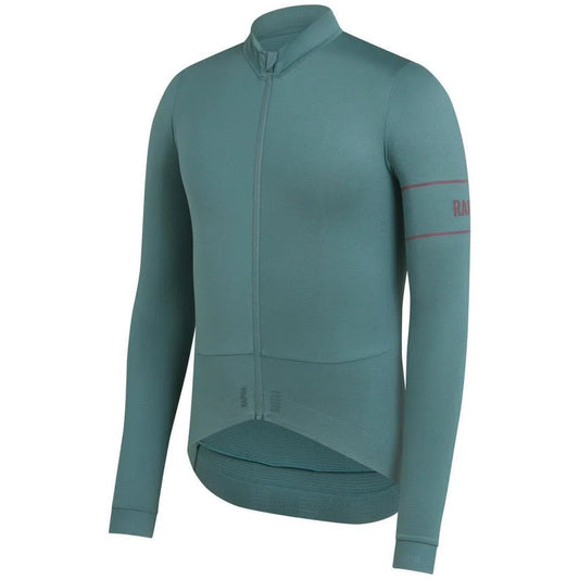 RAPHA Pro Team Long Sleeve Jersey - SEC Teal/Dark Red-Velodrom