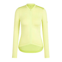 RAPHA Pro Team Langærmet Lightweight Kvinder Cykeltrøje - LWL Lime Green/Bright Lime