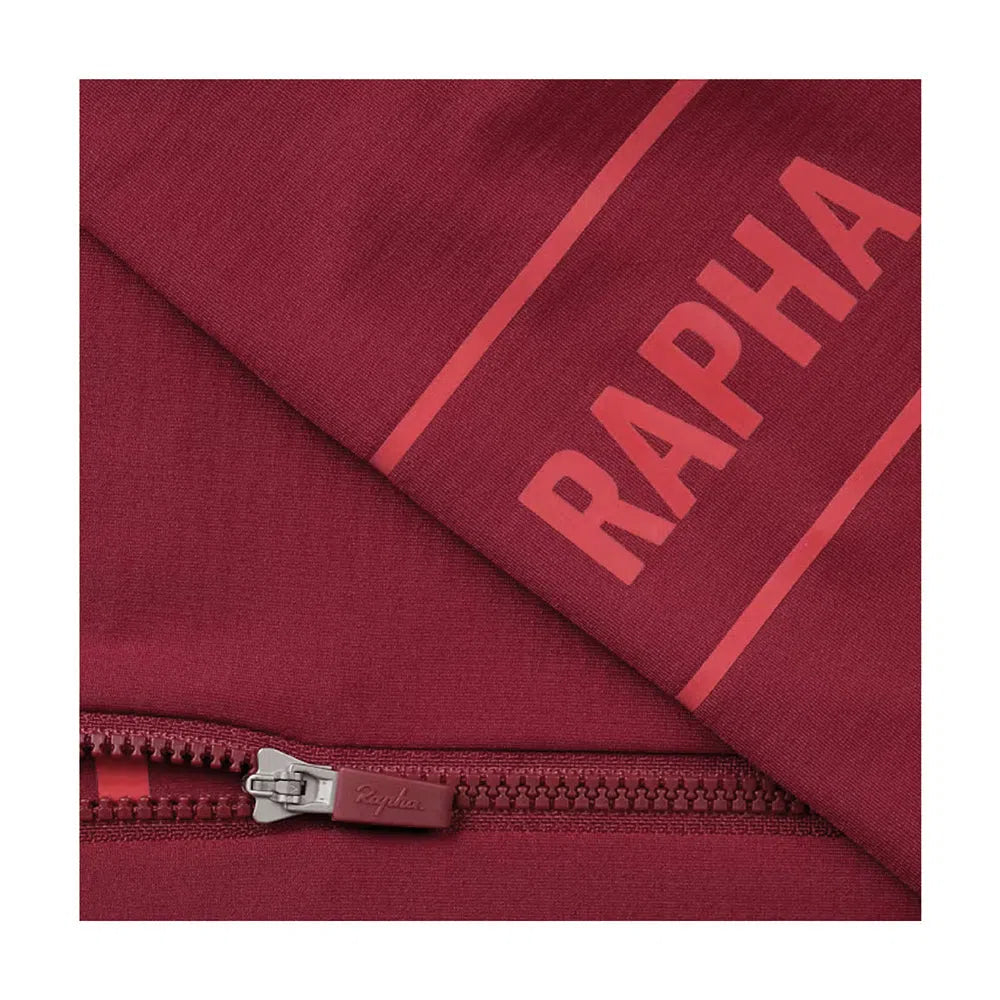 RAPHA Pro Team Long Sleeve Thermal Jersey AW2023 - BFS Dark Red-Velodrom
