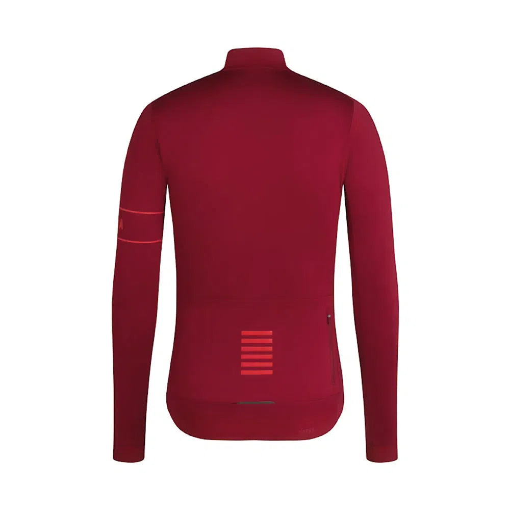 RAPHA Pro Team Long Sleeve Thermal Jersey AW2023 - BFS Dark Red-Velodrom
