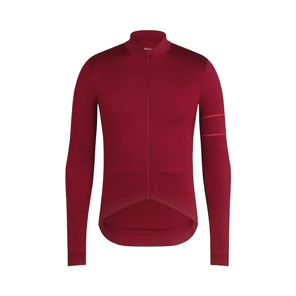 RAPHA Pro Team Long Sleeve Thermal Jersey AW2023 - BFS Dark Red-Velodrom