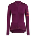 RAPHA Pro Team Long Sleeve Women Jersey - PBO Dark Purple/Orange-Velodrom