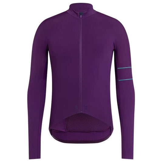 Rapha Pro Team Thermal Jersey Dark Purple Default Velodrom Barcelona 