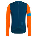 RAPHA Pro Team Training Long Sleeve Jersey - SSB Teal/Orange/Off White-Velodrom