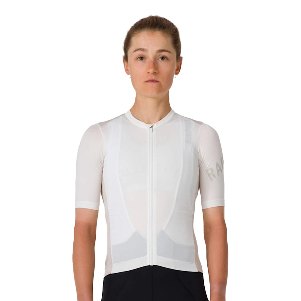 RAPHA Pro Team Training Women Jersey WAS White Alyssum Silver Gray Velodrom CC