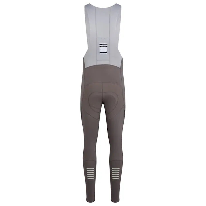 RAPHA Pro Team Winter Bib Tights with Pad II - KSC Mushroom/Silver RAPHA Pro Team Winter Bib Tights with Pad II - KSC Mushroom/Silver