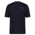 RAPHA Small Logo Tshirt AW2023 - DNP Dark Navy/High-Vis Pink-Velodrom