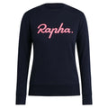 RAPHA Women Logo Sweatshirt - Navy/High-Vis Pink-Velodrom