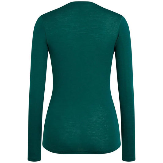 RAPHA Women Merino Base Layer Long Sleeve - Green-Velodrom