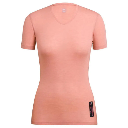 RAPHA Women Merino Base Layer short sleeve - Rose-Velodrom