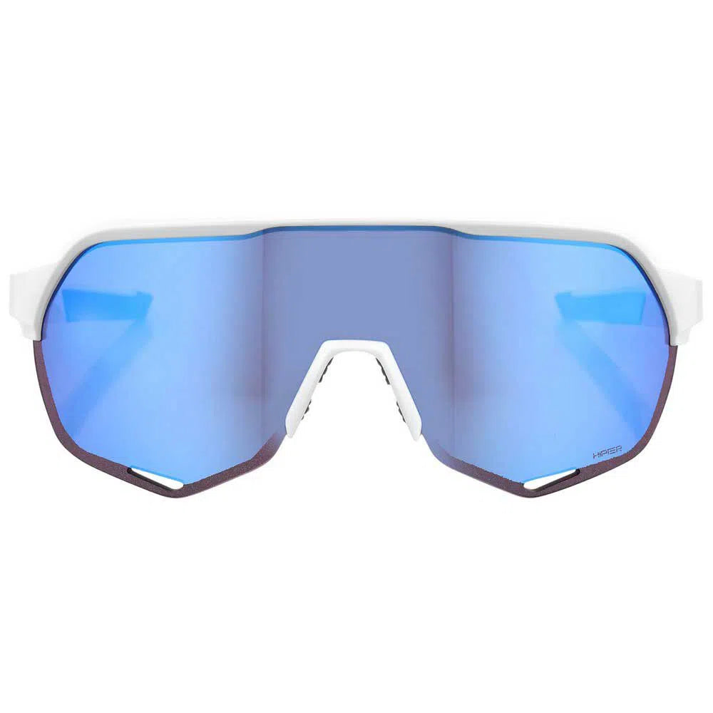 RIDE 100% Eyewear S2 - Matte White/Hiper Blue Multilayer Mirror Lens-Eyewear-841269157315
