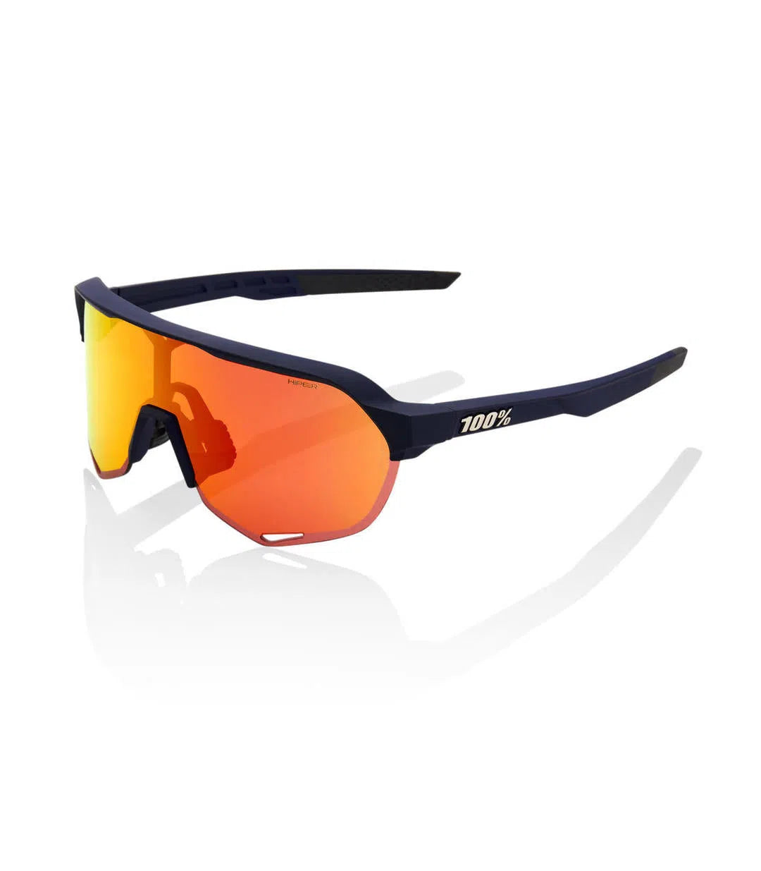 RIDE 100% Eyewear S2 Soft Tact Flume - Hiper Red Multilayer Mirror Lens-Eyewear-22952582