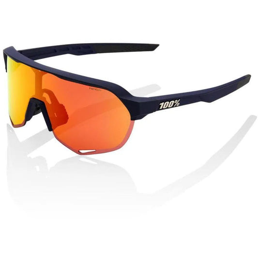 RIDE 100% Eyewear S2 - Soft Tact Flume - Hiper Red Multilayer Mirror Lens Default 100% 
