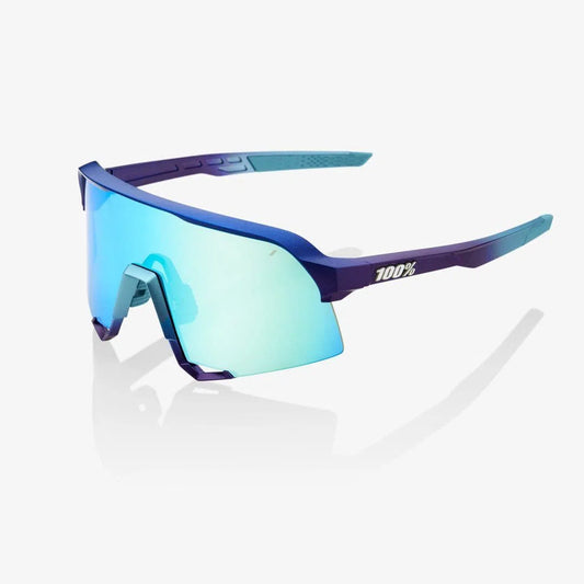 RIDE 100% Eyewear Matte Matallic Into the Fade Blue Topaz Multilayer Mirror Lens Default 100% 