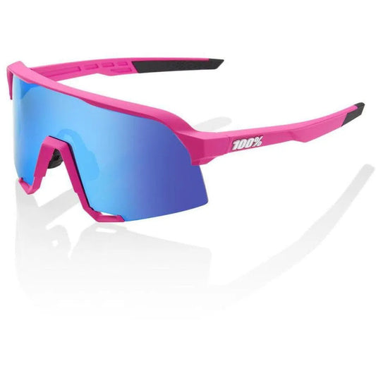 RIDE 100% Eyewear S3 - PINK - Hiper Blue Multilayer Mirror Lens Default 100% 