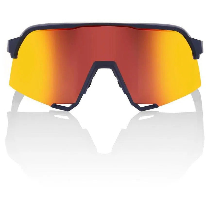 RIDE 100% Eyewear Soft Tact Flume HiPER Red Multilayer Mirror Lens Default 100% 