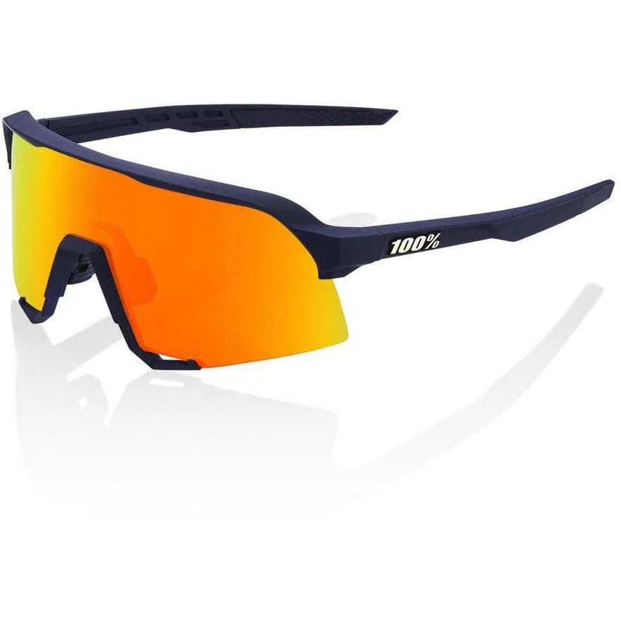 RIDE 100% Eyewear Soft Tact Flume HiPER Red Multilayer Mirror Lens Default 100% 