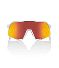 RIDE 100% Eyewear S3 - Soft Tact White Hiper Red Multilayer Mirror Lens-Eyewear-46152326