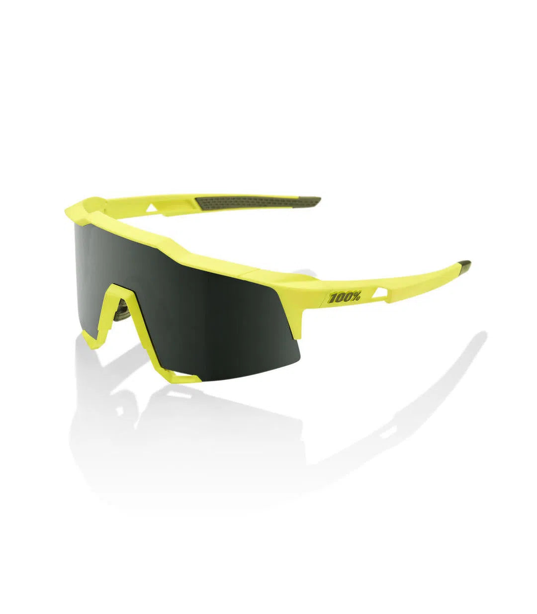 RIDE 100% Eyewear Speedcraft - Soft Tact Banana Grey Green Lens-Eyewear-65452678