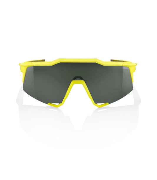 RIDE 100% Eyewear Speedcraft - Soft Tact Banana Grey Green Lens-Eyewear-65452678