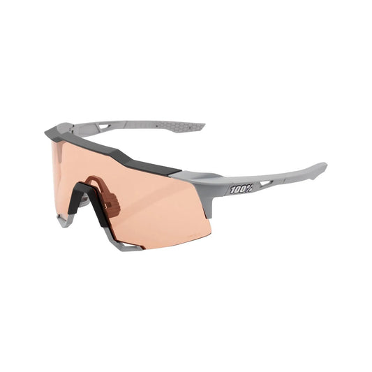 RIDE 100% Speedcraft Eyewear - Soft Tact Stone Grey HiPER Coral Lens-Eyewear-44874374