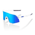 RIDE 100% S3 Sunglasses - Matte Blanco / HiPER Blue Multilayer Mirror Lens