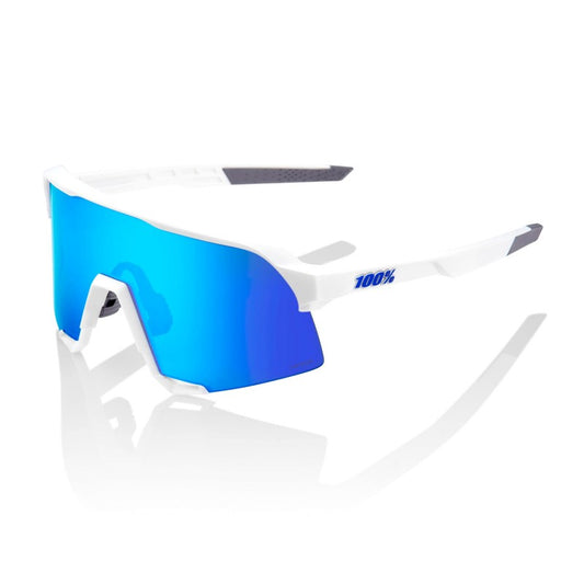 RIDE 100% S3 Sunglasses - Matte Blanc / HiPER Blue Multilayer Mirror Lens