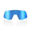 RIDE 100% S3 Sunglasses - Matte Blanco / HiPER Blue Multilayer Mirror Lens