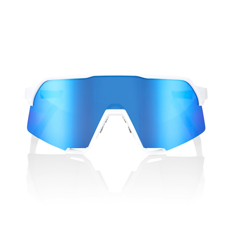 RIDE 100% S3 Sunglasses - Matte Blanco / HiPER Blue Multilayer Mirror Lens