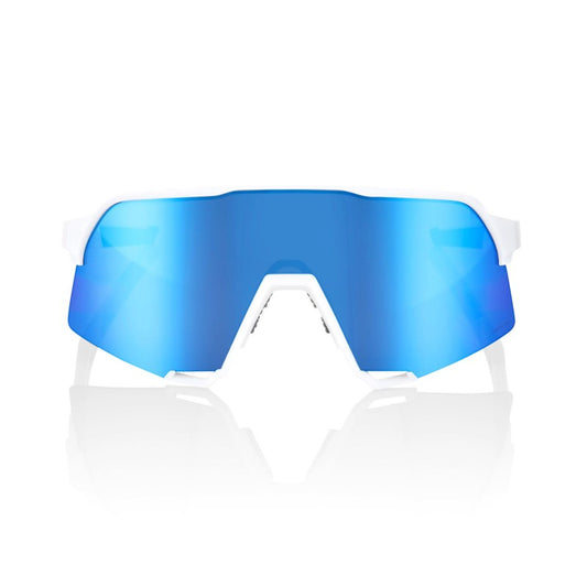 RIDE 100% S3 Sunglasses - Matte Blanc / HiPER Blue Multilayer Mirror Lens