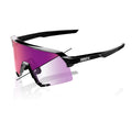 RIDE 100% S3 Sunglasses - Gloss Black / Purple Flash Mirror Photochromic Lens