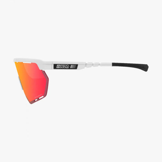 SCICON Aerowing Eyewear - White Gloss/Multimirror Red-Eyewear-8023848088230